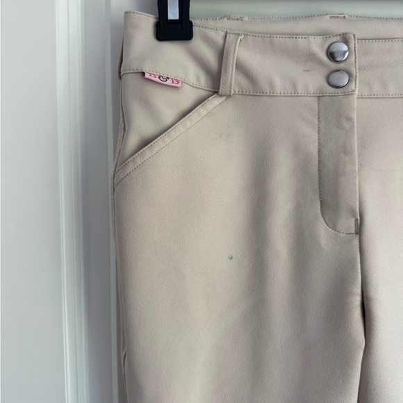 Belle & Bow Equestrian Pants Riding Jodhpurs Horse Show Gear Beige Youth Size 12 - Picture 11 of 11